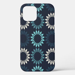 Art seamless pattern. Folk motif. Vintage geometri iPhone 12 Case