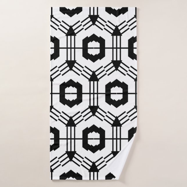 Art seamless pattern. Vintage geometric background Bath Towel (Bath Towel)