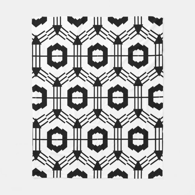 Art seamless pattern. Vintage geometric background Fleece Blanket (Front)