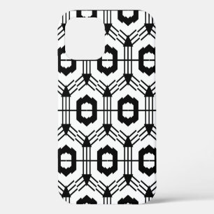 Art seamless pattern. Vintage geometric background iPhone 12 Case