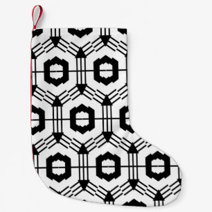 Art seamless pattern. Vintage geometric background Small Christmas Stocking