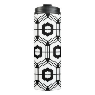 Art seamless pattern. Vintage geometric background Thermal Tumbler