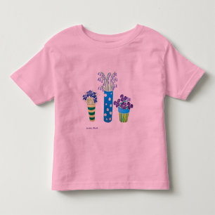 Art Shirt: Lots of Pots of Flowers Toddler T-Shirt