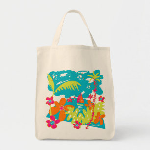 Art Shopping Bag: Organic Tropical Cornwall Tote Bag
