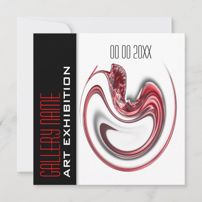 Art show gallery exhibition jewellery CUSTOMIZE Invitation (Front)