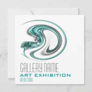 Art show gallery exhibition opening CUSTOMIZE Invitation