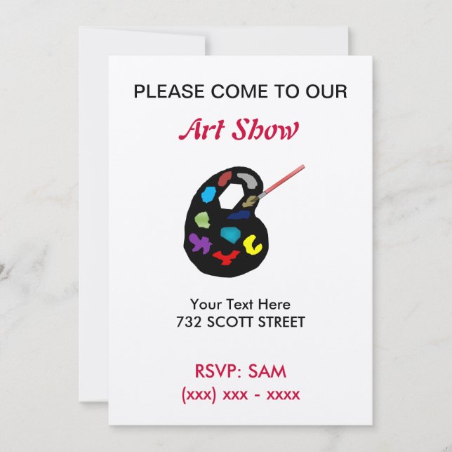 Art Show Invitation (Front)