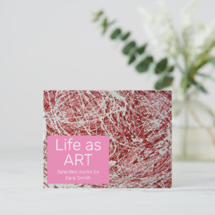 Art Show Invitation Postcard