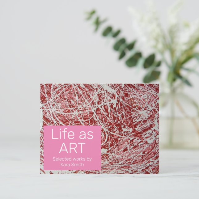 Art Show Invitation Postcard (Standing Front)