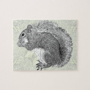 Art Squirrel Jigsaw Puzzle