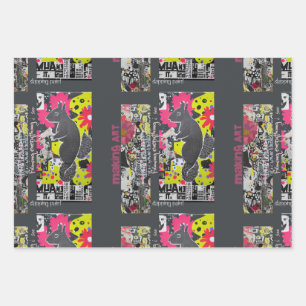 Art Squirrel Wrapping Paper Sheet