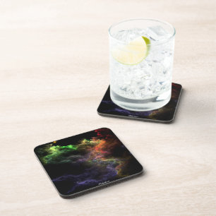 Art Stucco Mosaic Nebula Cluster Coaster Set