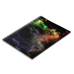 Art Stucco Mosaic Nebula Cluster Spiral Notebook