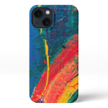 Art Style iPhone 13 Case – Colourful Abstract Desi