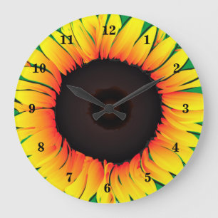 Art Sunflower - Sunshine Large Clock