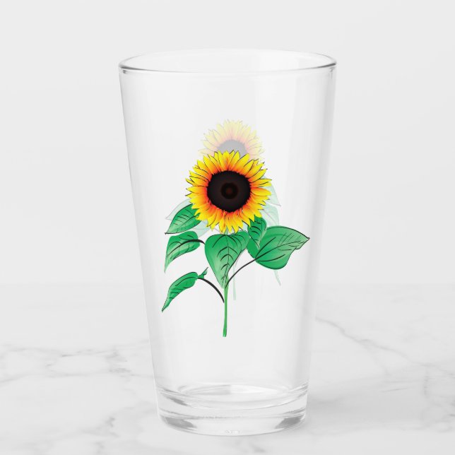 Art Sunflowers Glass (Front)