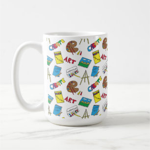 Art Supplies, Art Teacher, Artist Coffee Mug
