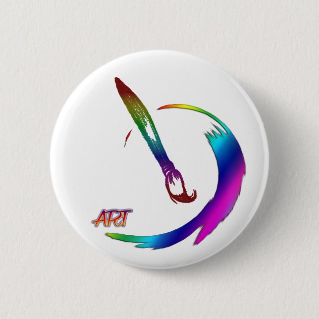 ART SWISH 6 CM ROUND BADGE (Front)