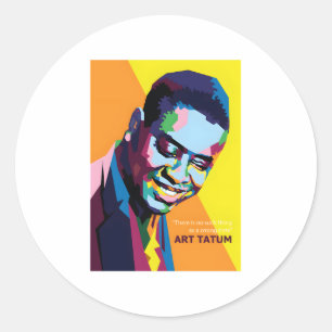 Art Tatum Classic Round Sticker