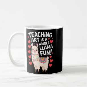 Art Teacher Appreciation Llama Coffee Mug
