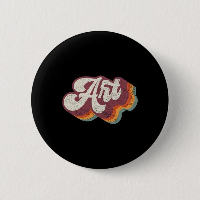Art Teacher Back To School  6 Cm Round Badge (Front)