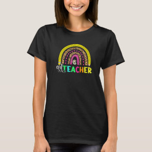Art Teacher Back to School Colourful Rainbow T-Shirt
