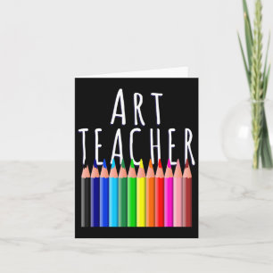 Art Teacher Back To School Creative Artist Gift  Card