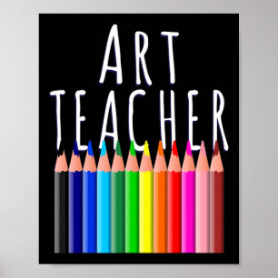 Art Teacher Back To School Creative Artist Gift Poster