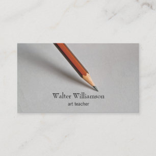 Art Teacher, Back To School, Graphite Pencil, Art Business Card