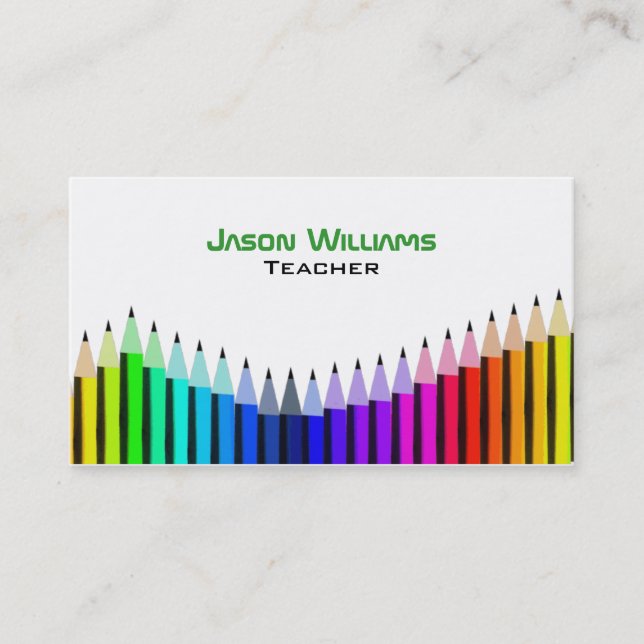 Art Teacher Business Cards (Front)
