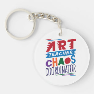 Art Teacher Chaos Coordinator Key Ring