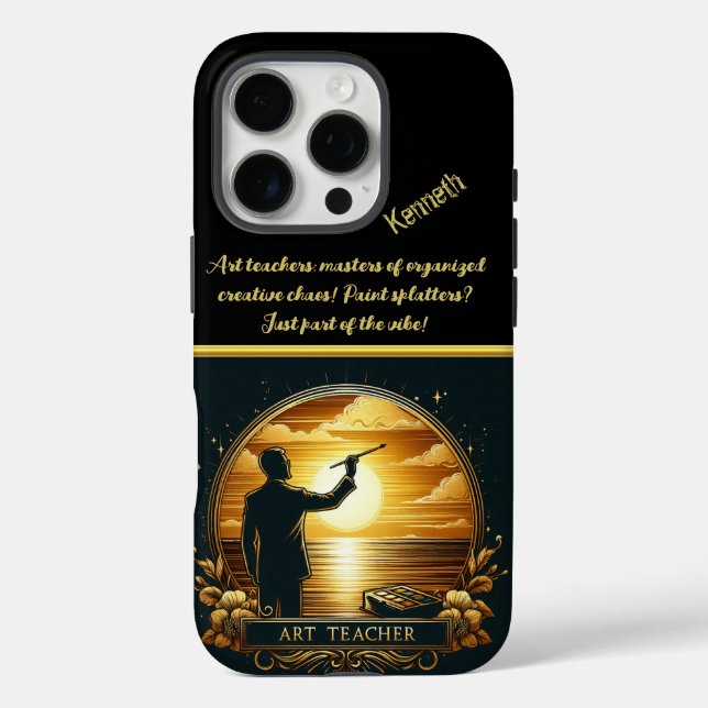  Art Teacher Inspiring at Sunset Case-Mate iPhone Case (Back)