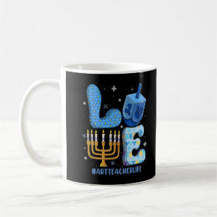 ART Teacher Life Love Hanukkah Christmas Jewish Xm Coffee Mug