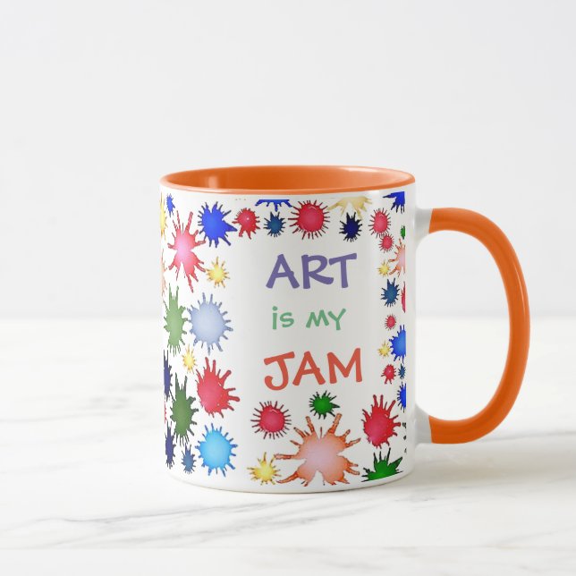 Art Teacher Mug,Art Jam, Gift for Teacher Mug (Right)