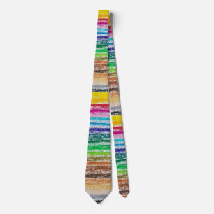 Art Teacher, Oil Pastel Blending Tie