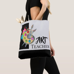 Art Teacher Painter's Palette Shoulder Tote Bag