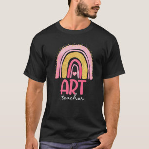 Art Teacher Squad Rainbow Watercolor Back To Schoo T-Shirt