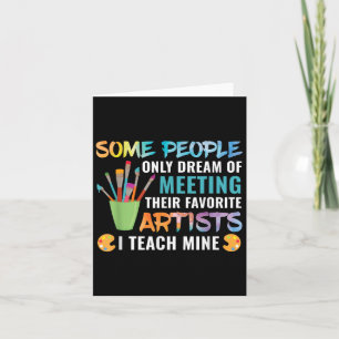 Art Teacher Teachers Appreciation Gift Men Women G Card