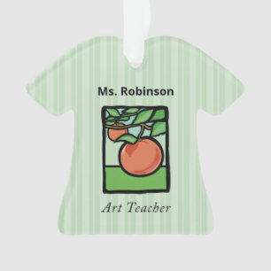 Art Teacher Thank You, Apple Ornament