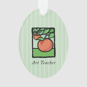 Art Teacher Thank You, Apple Ornament