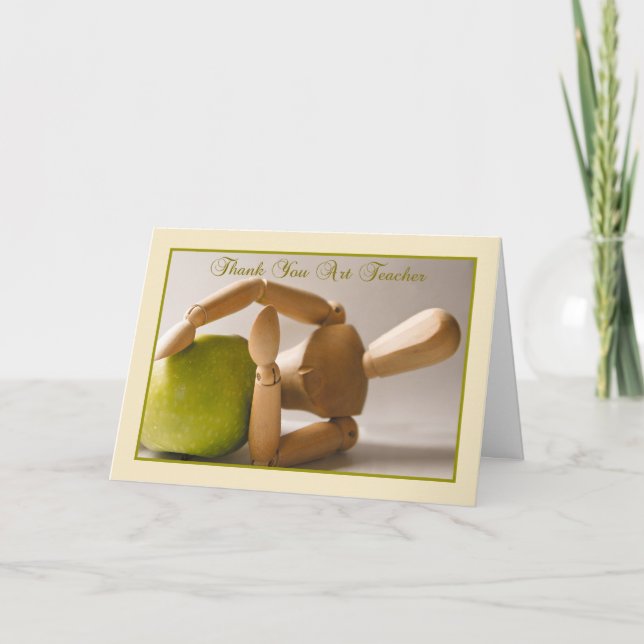 art teacher thank you greeting card (Front)