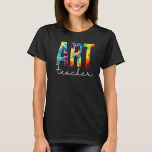 Art Teacher Tie Dye Appreciation Day Hello Back To T-Shirt
