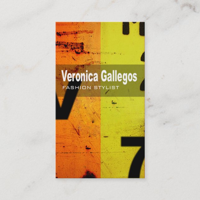 Art Tech Business Card "Fashion Stylist" (Front)