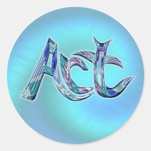 Art the Word  Classic Round Sticker (Front)