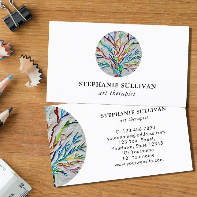  Art Therapist Tree of Life Business Card (Creator Uploaded)