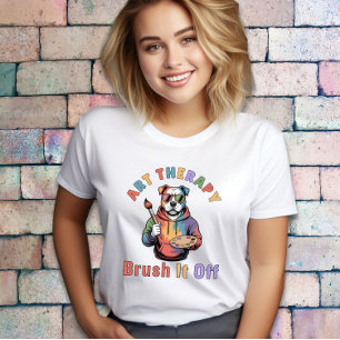 Art Therapy Brush It Off, Vintage Art Therapist T-Shirt