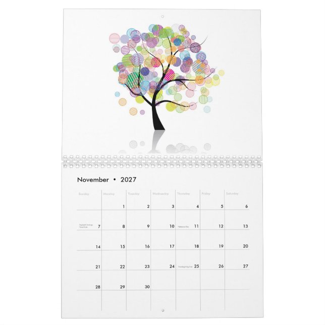 Art trees calendar (Nov 2027)