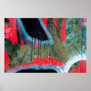 Art under ground. Beautiful street art graffiti st Poster