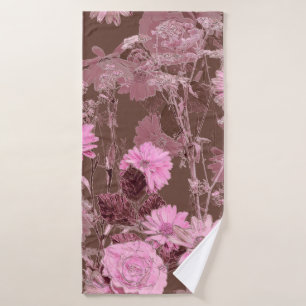 Art vintage blurred monochrome purple watercolor a bath towel