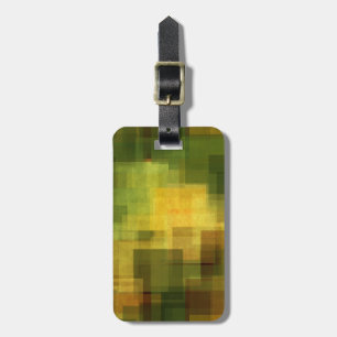 art vintage colourful abstract geometric 2 luggage tag
